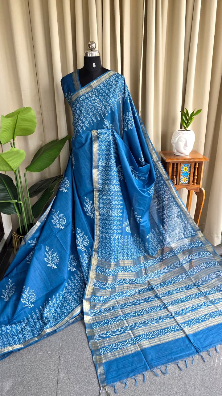 Bhagalpuri silk saree-RO14