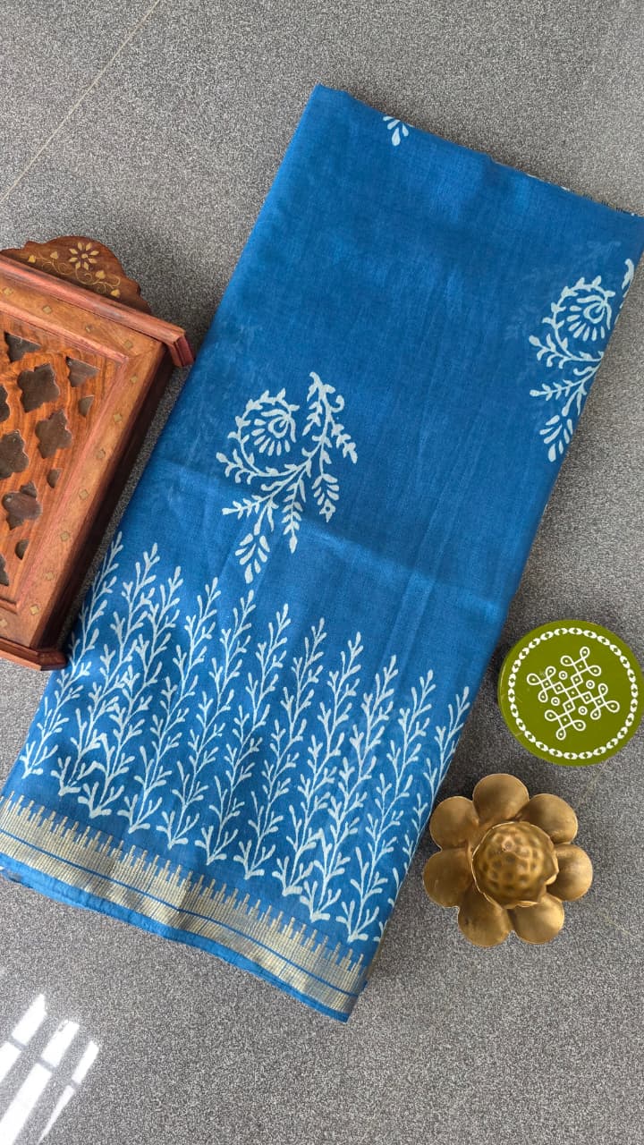 Bhagalpuri silk saree-RO14 - Image 2