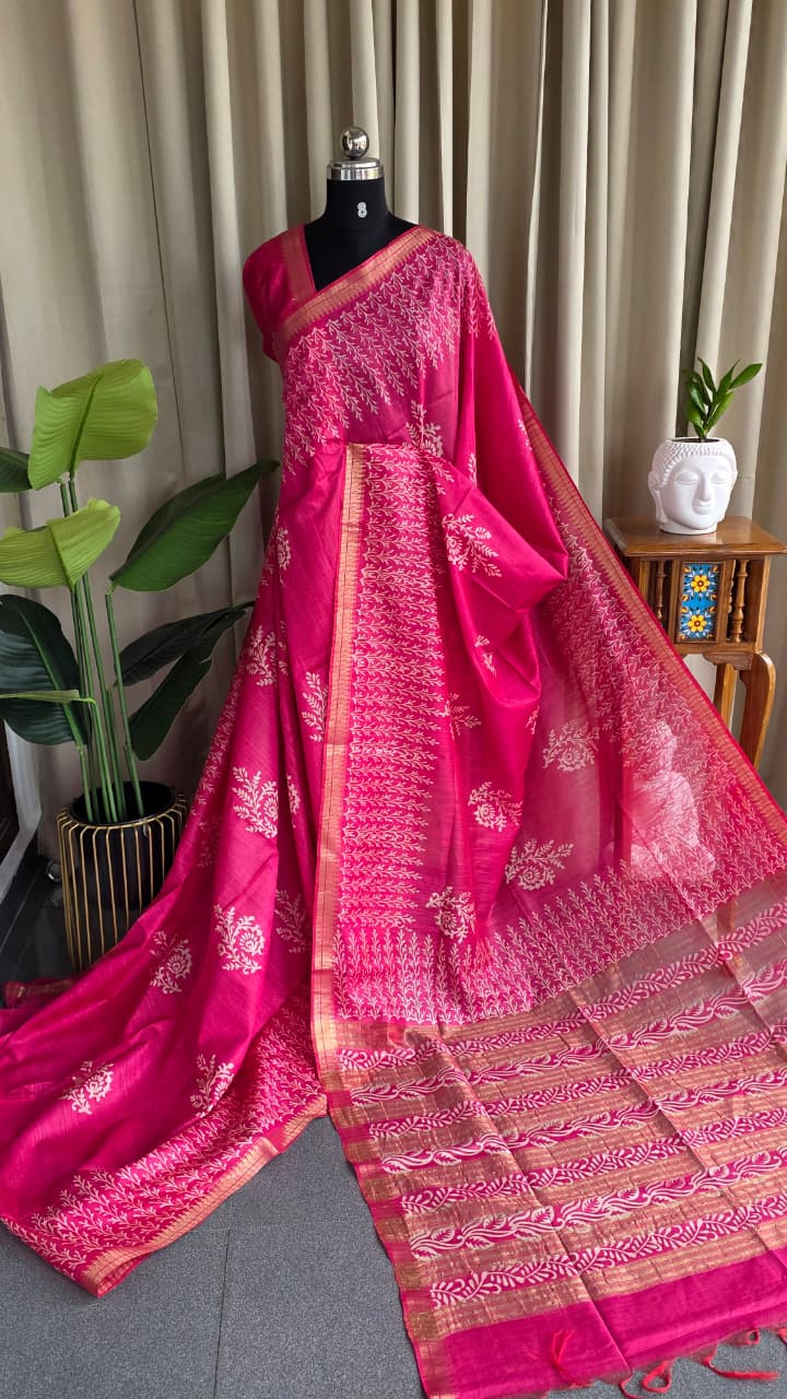 Bhagalpuri silk saree-RO15