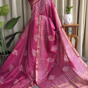 Bhagalpuri silk saree-RO16