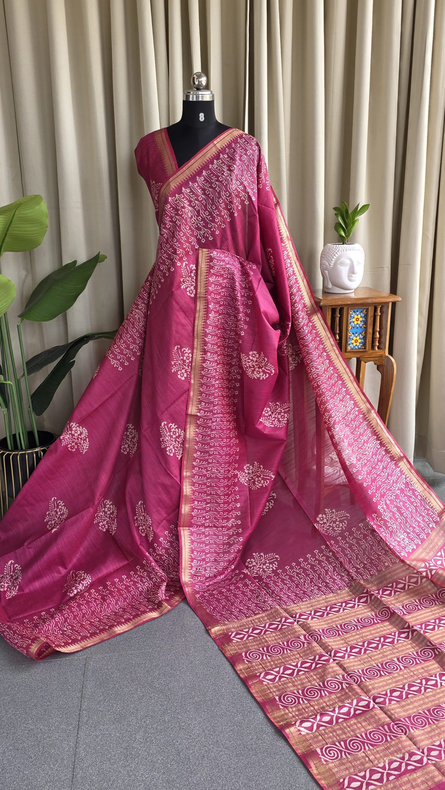 Bhagalpuri silk saree-RO16