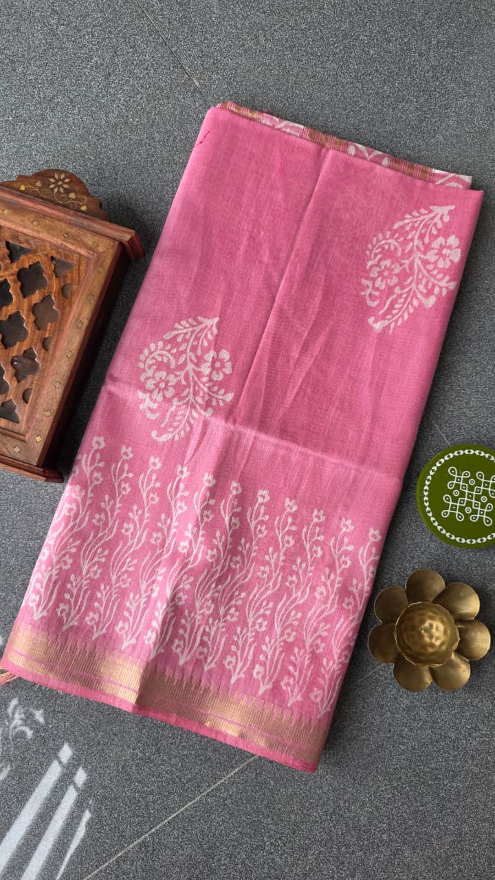 Bhagalpuri silk saree-RO17 - Image 2