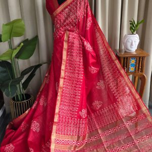 Bhagalpuri silk saree-RO19