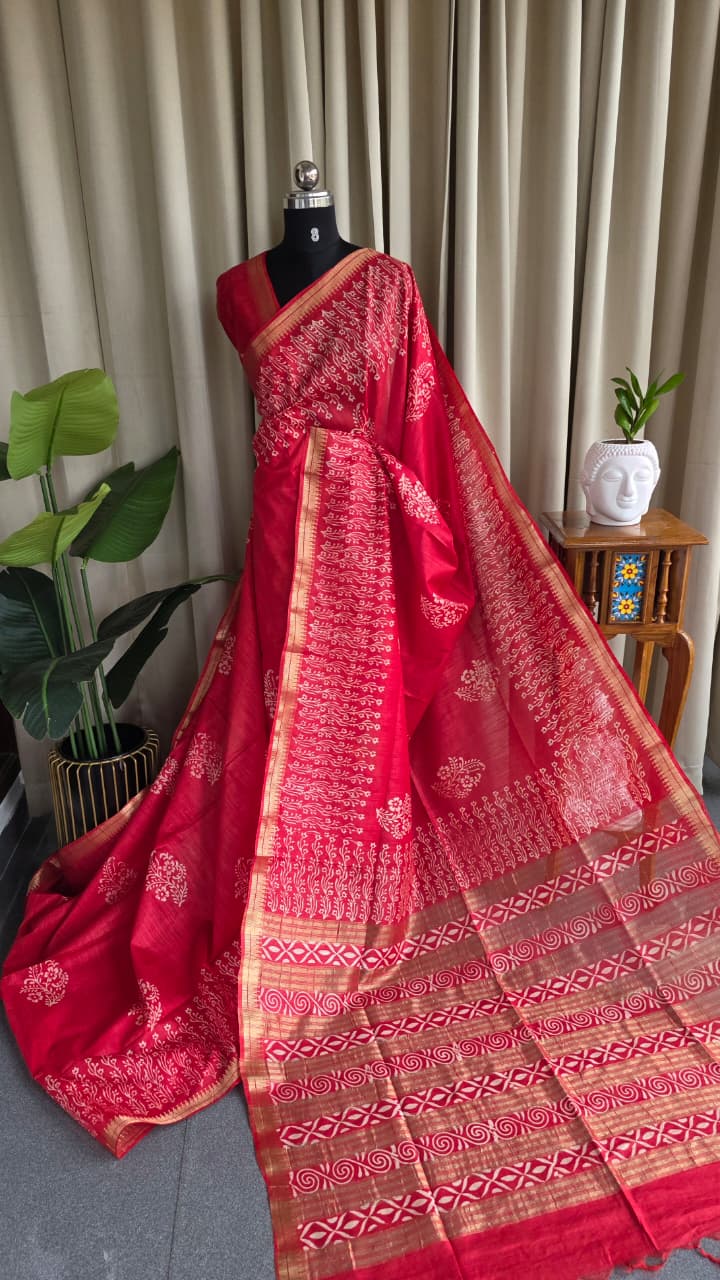 Bhagalpuri silk saree-RO19
