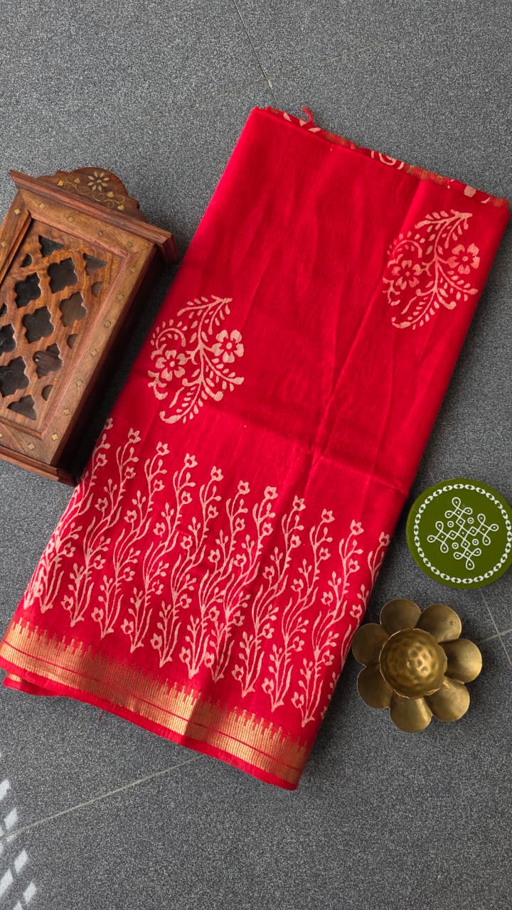 Bhagalpuri silk saree-RO19 - Image 2