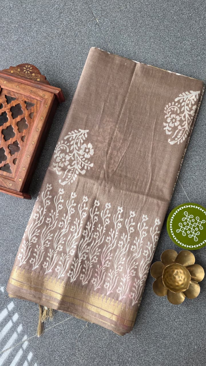 Bhagalpuri silk saree-RO20 - Image 2
