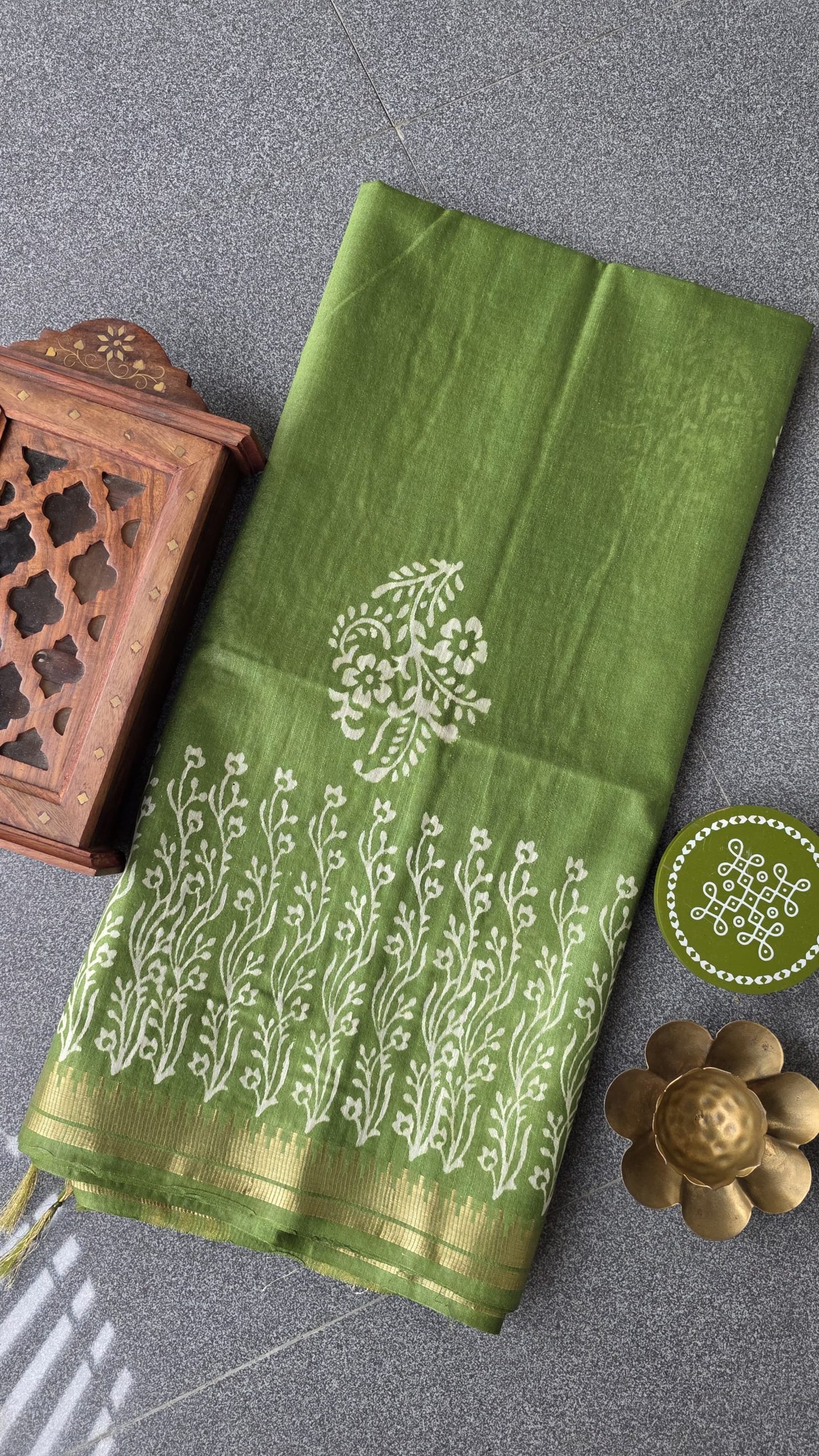 Bhagalpuri silk saree-RO21 - Image 2