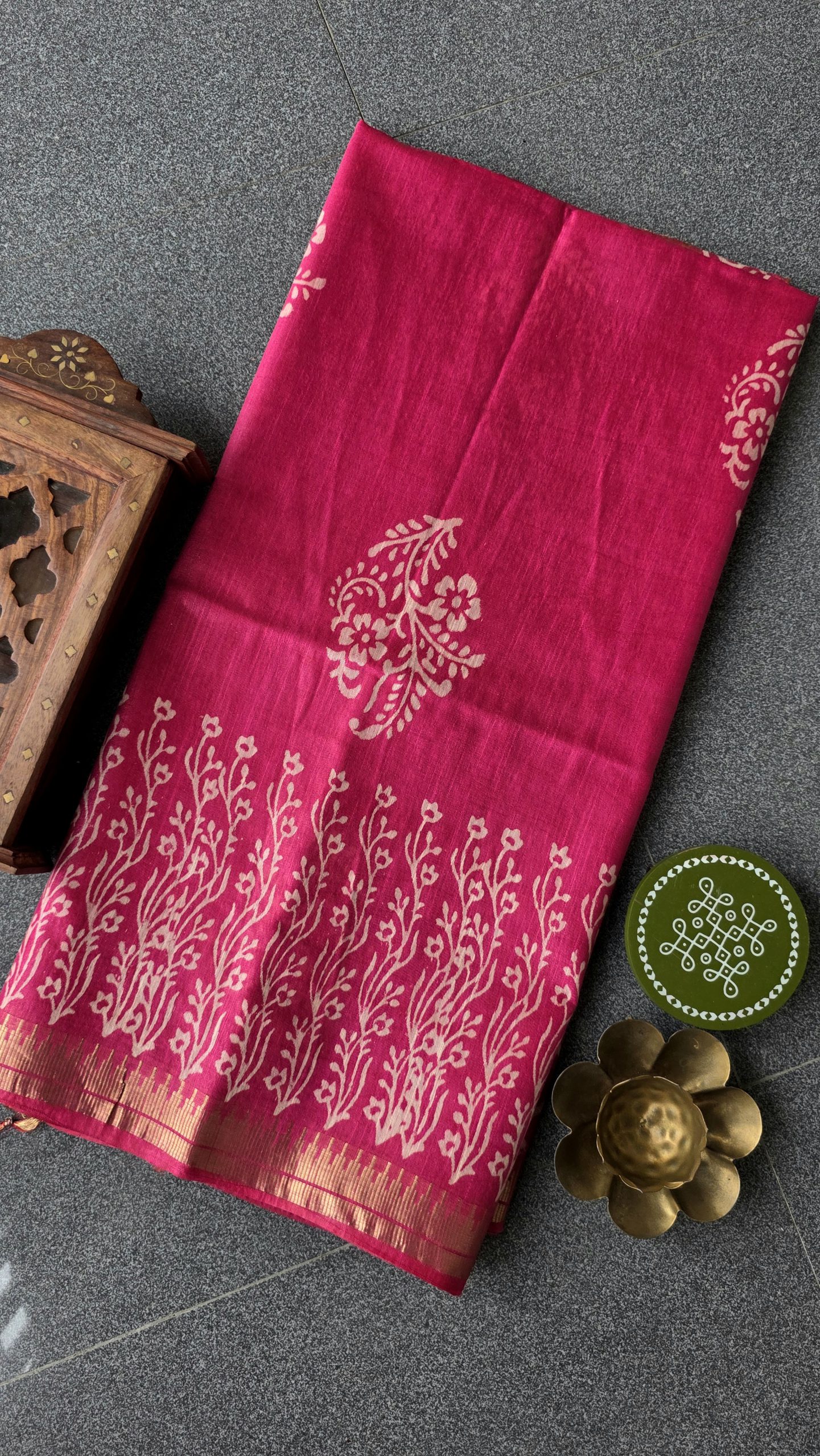 Bhagalpuri silk saree-RO22 - Image 2
