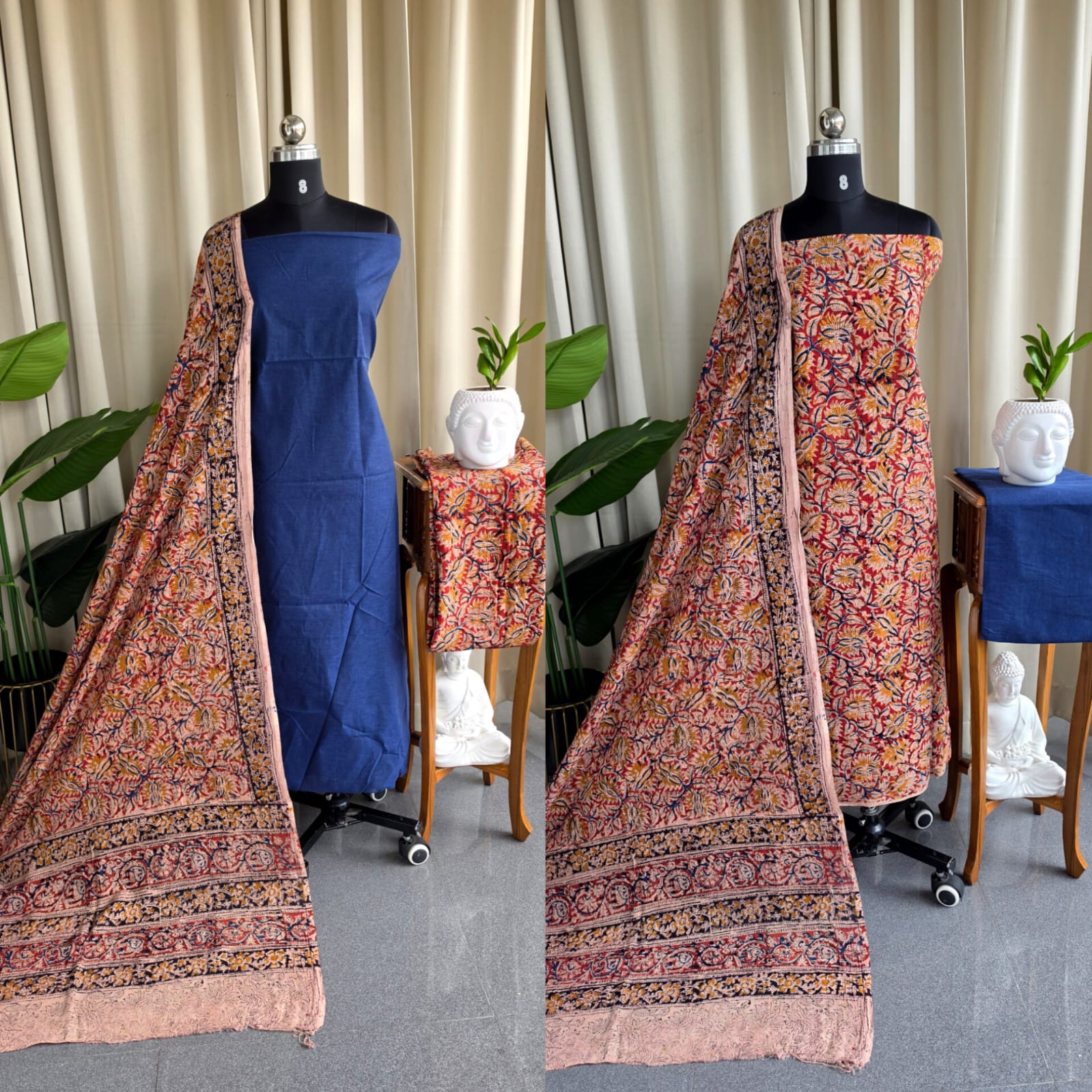 Handblock kalamkari cotton salwar-DE6