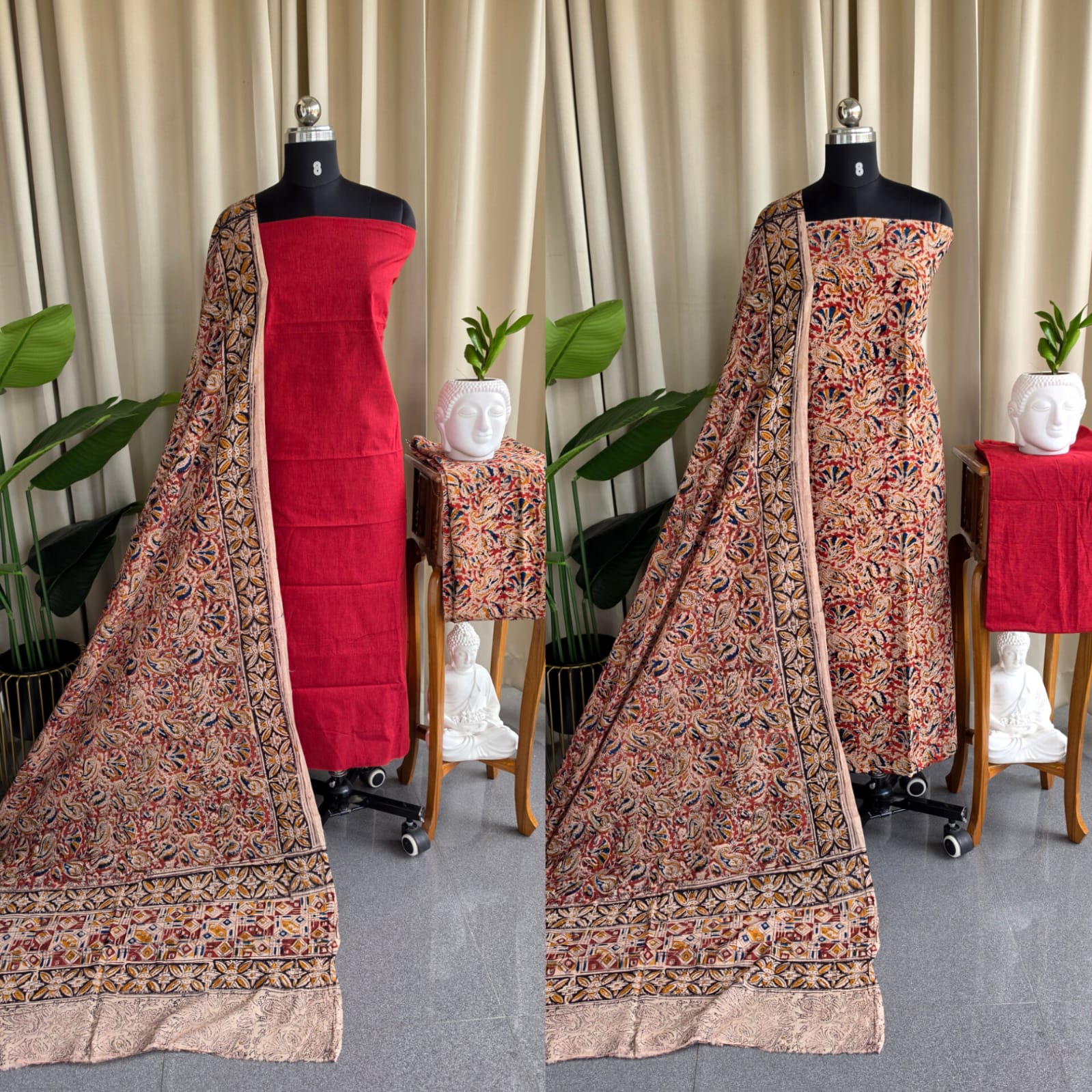 Handblock kalamkari cotton salwar-DE9