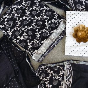 Handblock Jaipur linen salwar-BE38