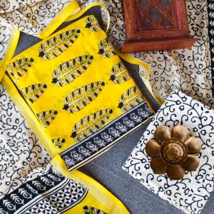 Handblock jaipur linen salwar-BE26