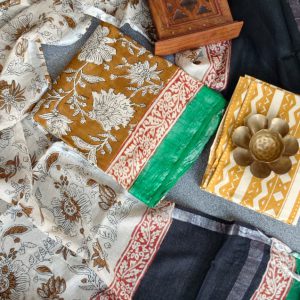 Handblock jaipur linen salwar-BE72