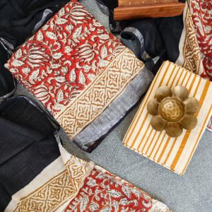 Handblock jaipur linen salwar-BE74