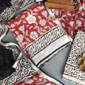 Handblock jaipur linen salwar-BE78