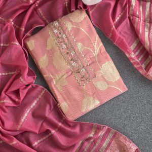 Semi banarasi silk salwar-VK1
