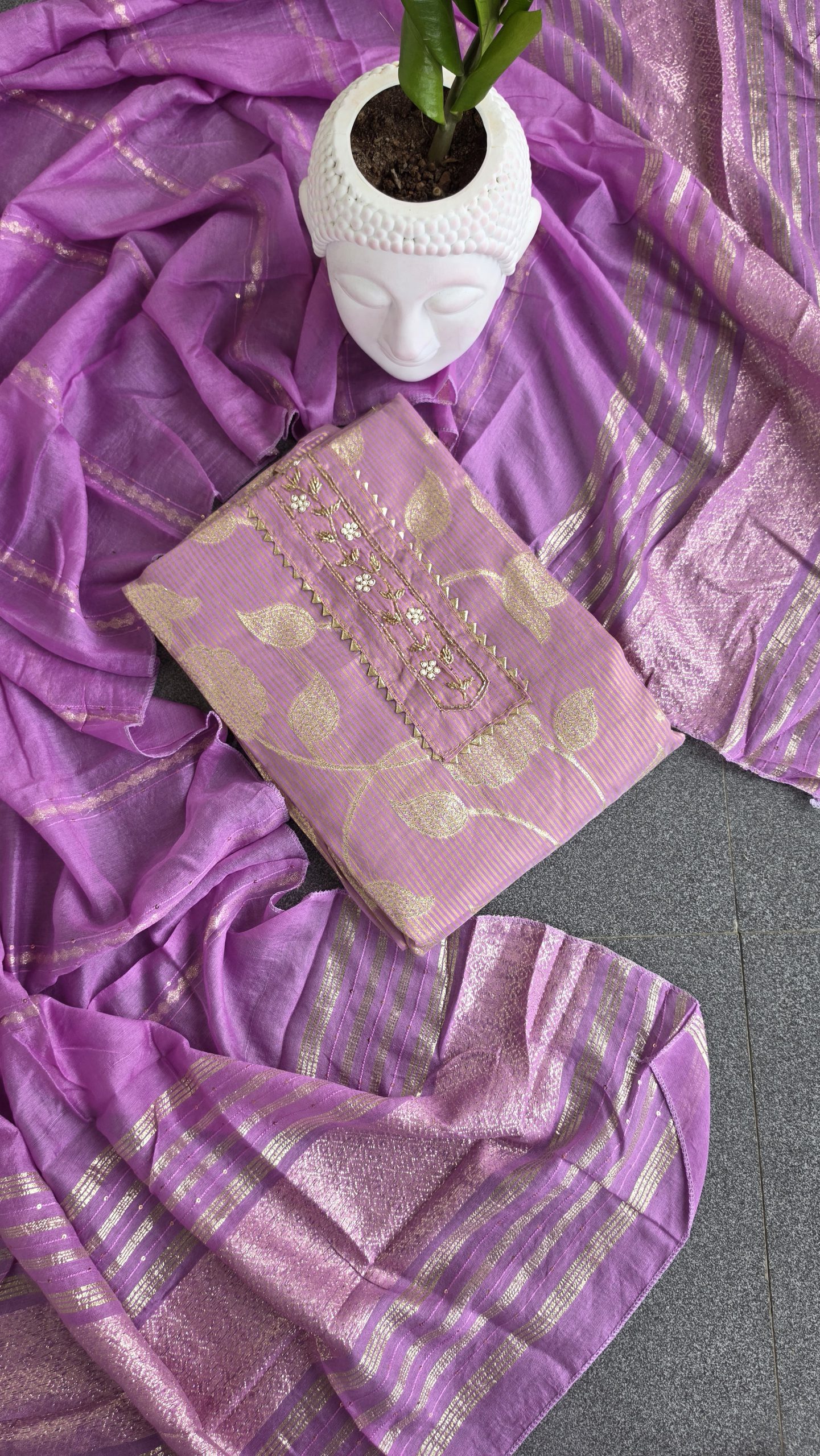 Semi banarasi silk salwar material-VK2