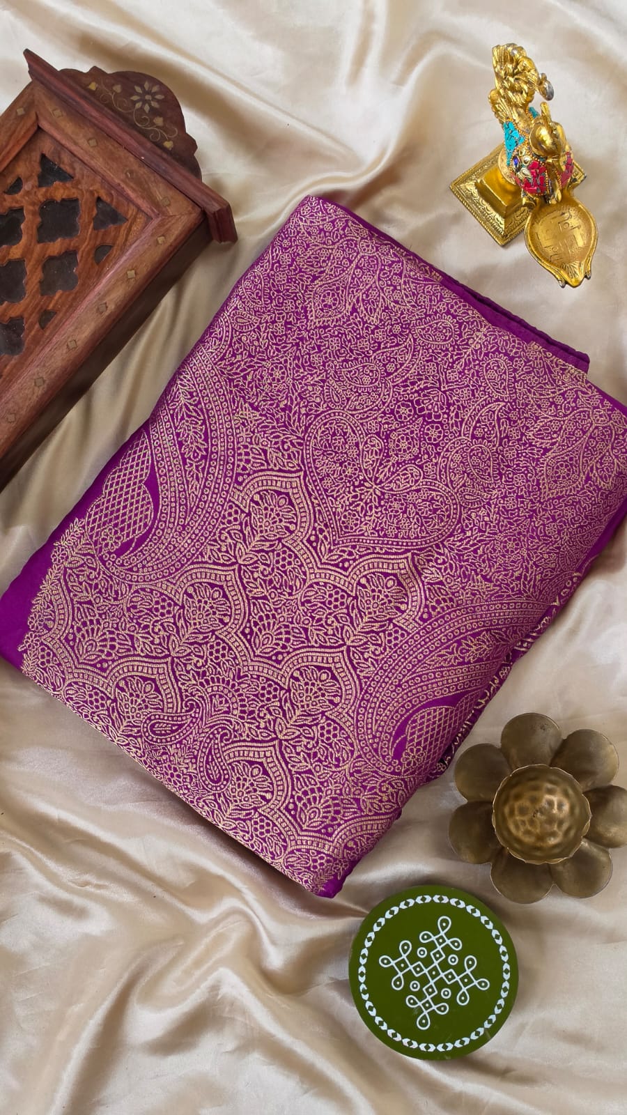 Semi banarasi silk salwar with lining-VK5 - Image 2