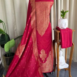 Semi banarasi silk salwar with lining-VK6