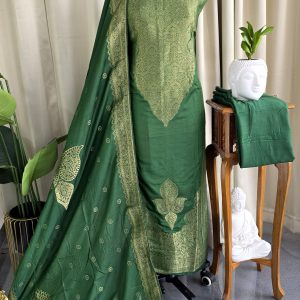 Semi banarasi silk salwar with lining-VK8