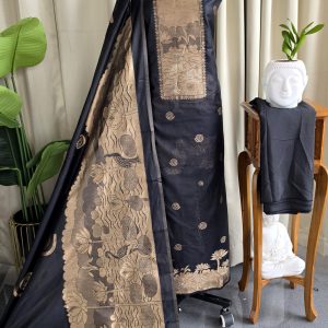 Semi banarasi silk salwar with lining-VK9