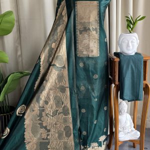 Semi banarasi silk salwar with lining-VK11