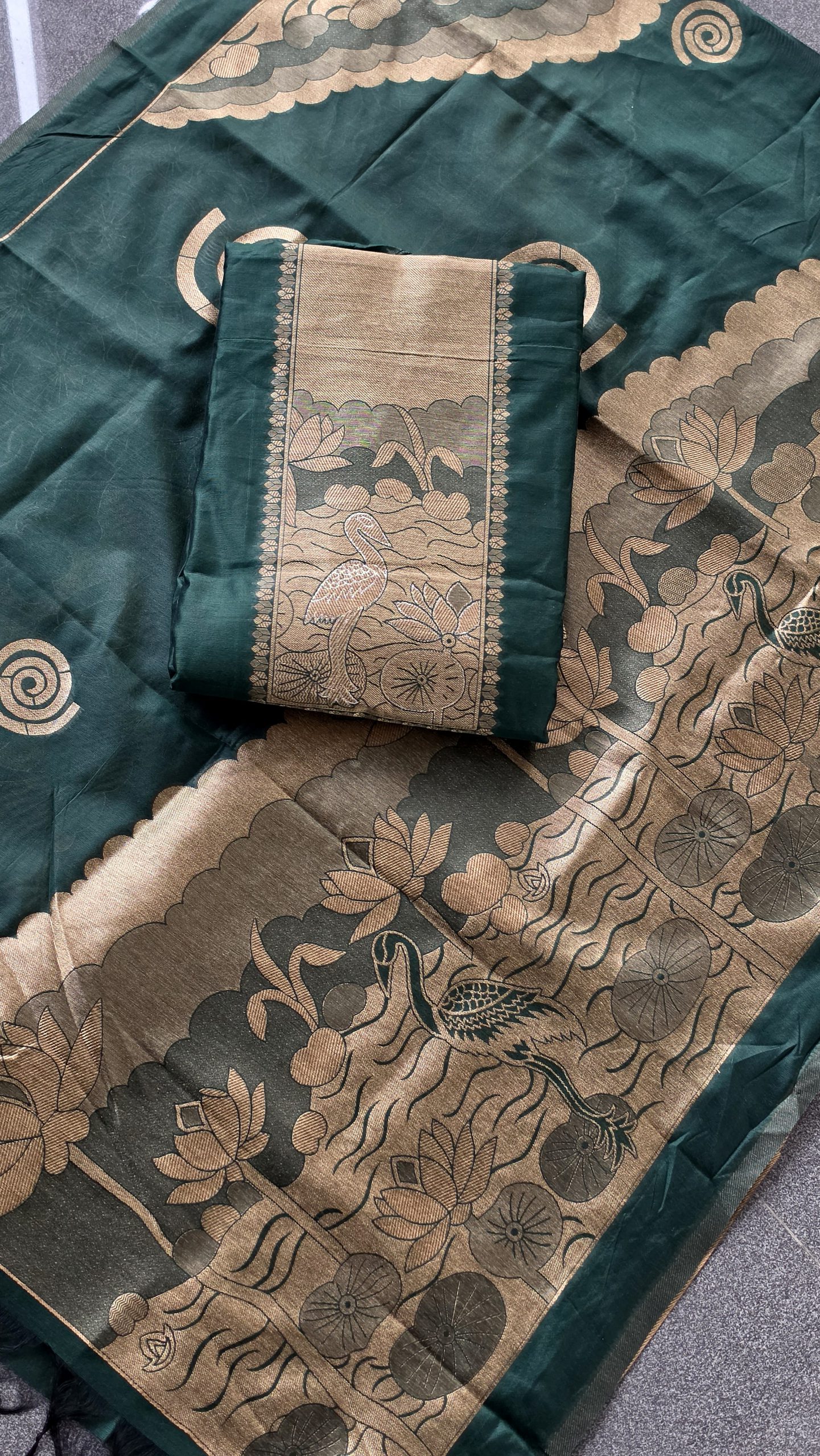 Semi banarasi silk salwar with lining-VK11 - Image 2