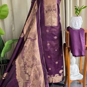 Semi banarasi silk salwar with lining-VK13