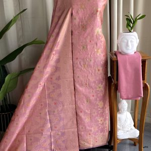 Semi banarasi silk salwar with lining-VK14