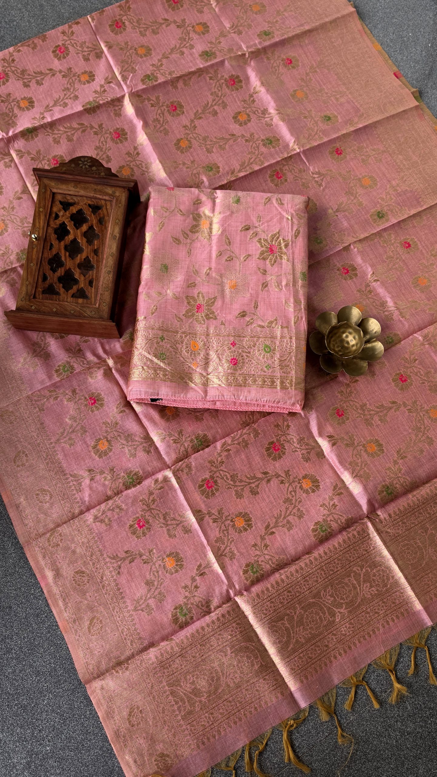Semi banarasi silk salwar with lining-VK14 - Image 2