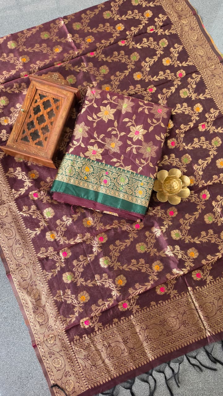 Semi banarasi silk salwar with lining-VK20 - Image 2