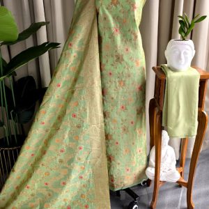 Semi banarasi silk salwar with lining-VK19