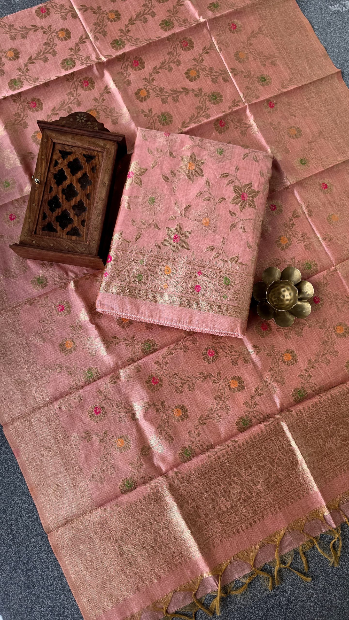 Semi banarasi silk salwar with lining-VK22 - Image 2