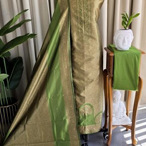 Semi banarasi silk salwar(top3.5m)-VK3636